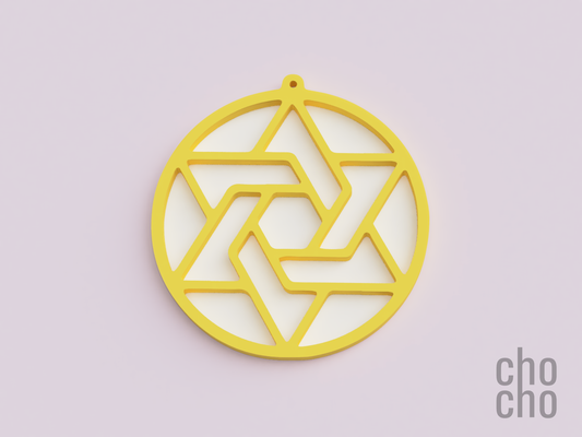 star ornament christmas by chocho fashion jewelry ring keychain necklace keyring earring 3d print model - Mito3D