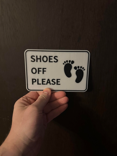 shoes by bronode maker systems art signs & logos makerlab makemysign sign house decor outside petg 3d print model - Mito3D
