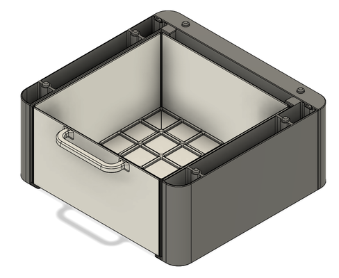 fosbos - drawer 18u by asdfgasdfg 3d printer accessories rack organization organizer organize organized gridfinity 3d print model - Mito3D
