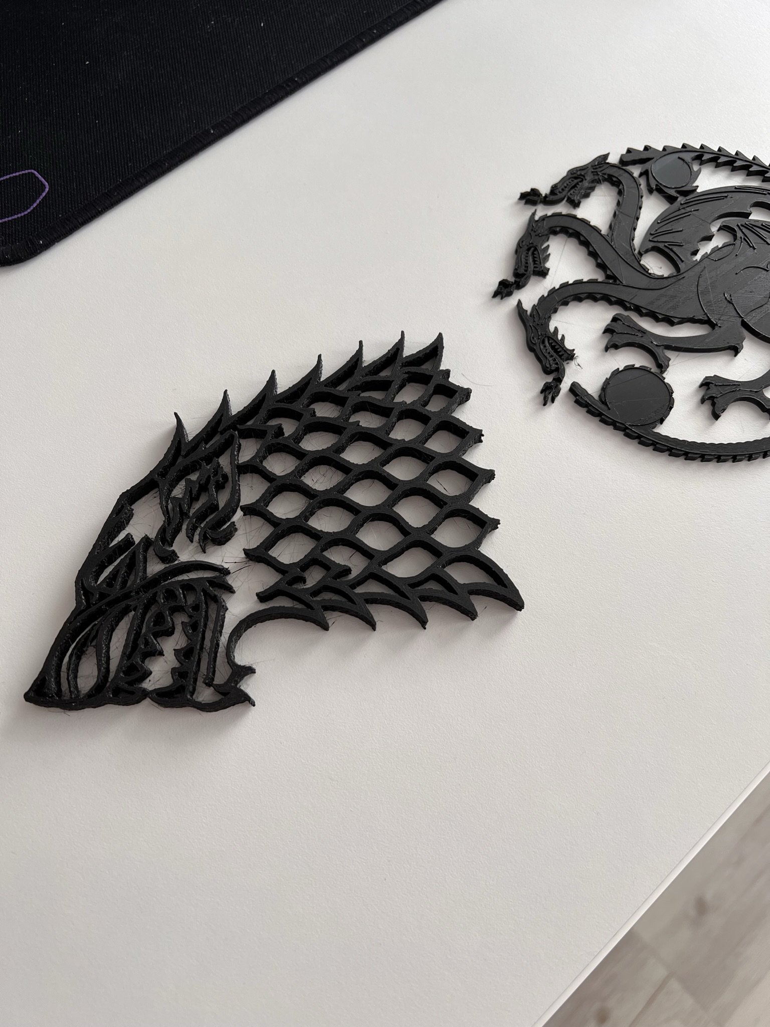 jeu of trônes rigide targaryen by jdormer9 ménage décor trône fer montage mural ornement ornements silhouette jeu décorations maison décoration silhouetteart 2d art mur 3D print model - Mito3D