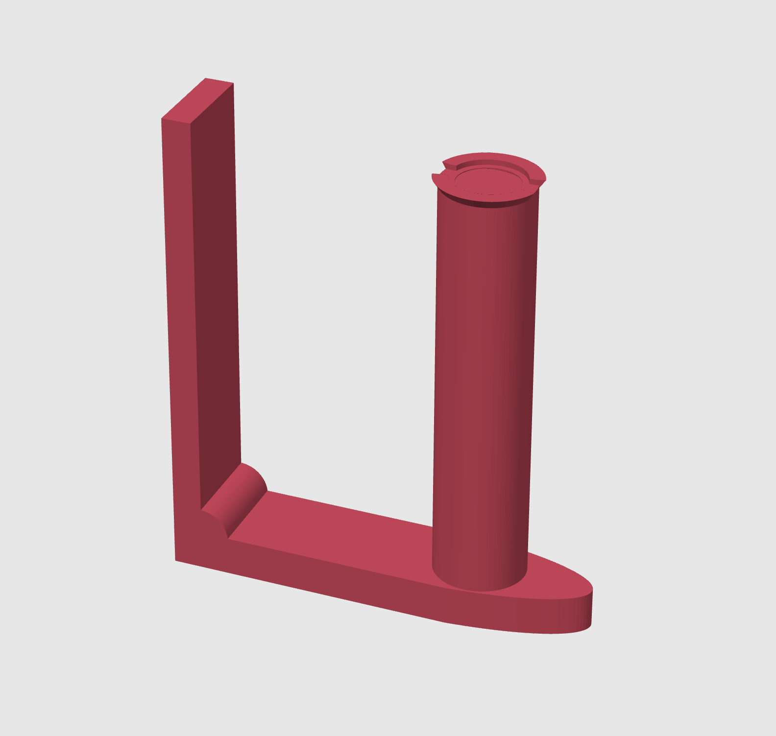 semplice gabinetto roll titolare supporto remixato by morten3dp domestico casa modelli porta carta igienica portarotolo papaer bagno accessorio 3D print model - Mito3D