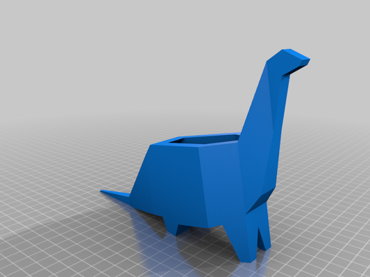 dinozor dolma kalem kulp destek by oda sanat heykeller 3d print model - Mito3D