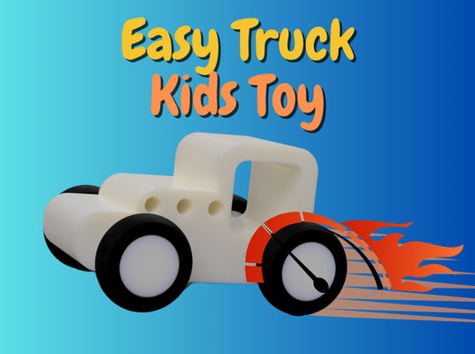 kolay kamyon by maxaruta oyuncaklar oyunlar araba oyuncak tekerlek çocuk 3d print model - Mito3D