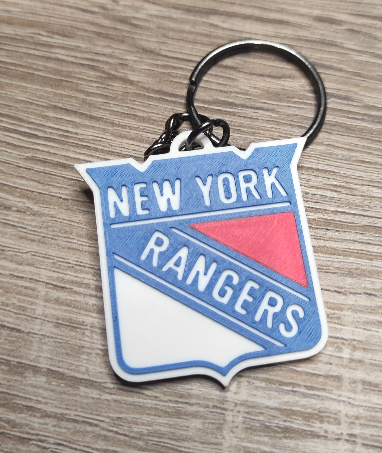 york rangers porte clés by carlson art panneaux logos clé lnh new ny 3D print model - Mito3D