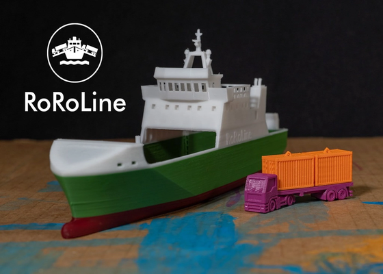 roro a roll on ship by vandragon de toys & games bathtub bathtubboat battery boat boats cargo cargoship children container containership float kids toy truck trucks 3d print model - Mito3D