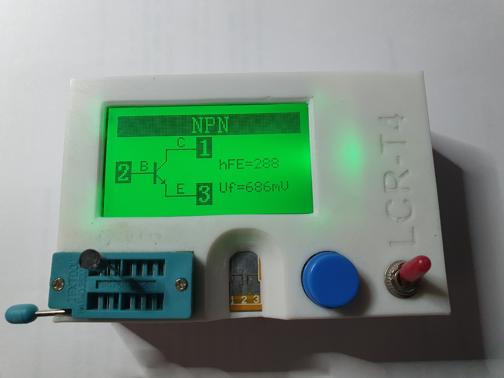 lcr t4 componente tester astuccio guaina by golkun passatempo fai elettronica 3D print model - Mito3D