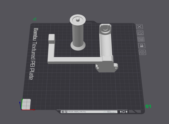 spool holder roller bambu filament guide m10 remixed by alex-w 3d printer accessories 3d print model - Mito3D