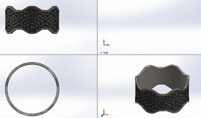 blatt ring 1 by johnutica mode schmuck 3d print model - Mito3D
