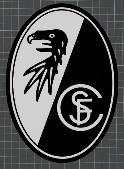 sc freiburg logo ams hazır by hobi kendin yap spor açık havada bundesliga renkli 3d print model - Mito3D