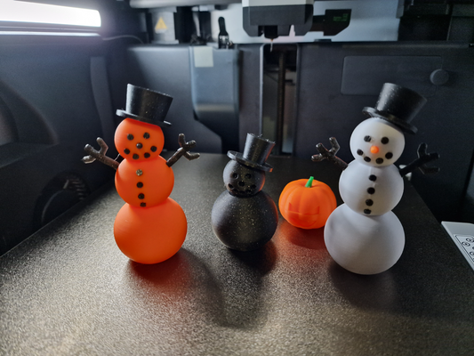 color snowman by zavaz miniatures creatures winter 3d print model - Mito3D