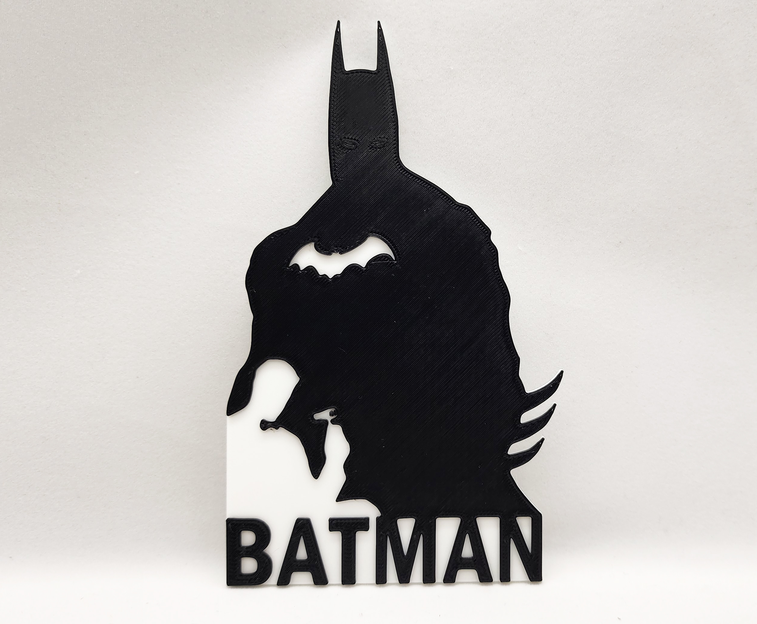 batman 2 colori by workshop gambe arte segni loghi animazione i fumetti meraviglia burlone dc eroe furfante comico vendicatore anime manga notte comici batmanlogo simbolo batman pettirosso bruce wayne eroi detective batmanbust 3D print model - Mito3D