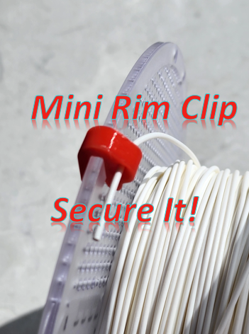 mini cerchio clip by urlando disegni clic seguire 3d stampante accessori bobina bambu laboratorio filamento 3D print model - Mito3D