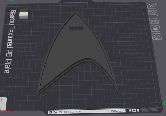 starfleet badge lumière boîte arrière by conceptions dopamine art panneaux logos star trek étoile randonnée pop populaire boite ams 3d print model - Mito3D