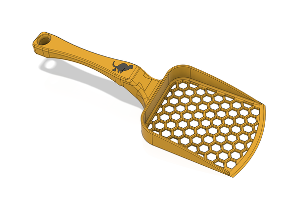 cat litter shovel by laisch household pets poop scoop scooper kitty kitten catlitterscoop pee 3d print model - Mito3D