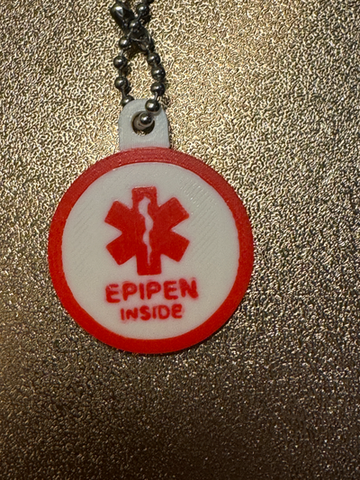 epipen tag small by sirwill3d art coin & badges medical 3d print model - Mito3D