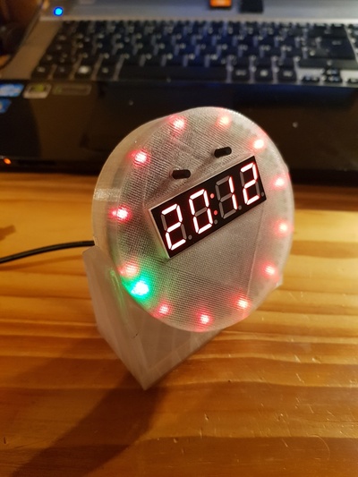 housing diy led clock kit ds1302 by planetace education models thingiverse 3d print model - Mito3D