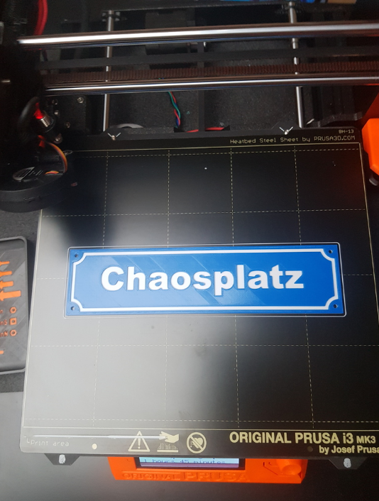 sinal rua stra escudo chaosplatz by planeta arte modelos placa sinais transito 3D print model - Mito3D