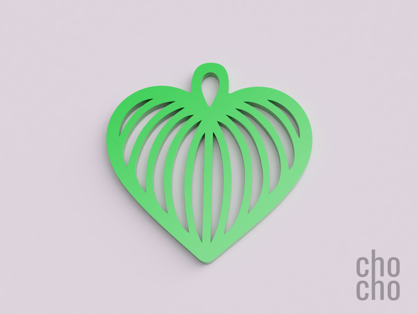 cuore foglia natale ornamento by figa moda gioielleria portachiavi orecchino collana squillare 3D print model - Mito3D