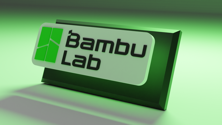 bambu laboratoire flottant logo signe by conceptions hangar art panneaux logos x1 x1c a1 3d print model - Mito3D