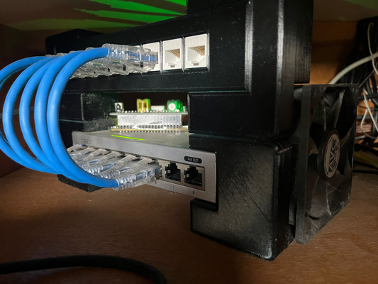 unifi değiştirmek us8 mini binmek yama panel by doğrulanmış hobi kendin yap elektronik ağ oluşturma ev laboratuvarı anahtarı tek anahtar 3d print model - Mito3D