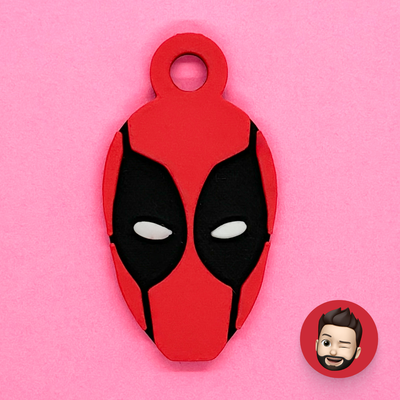 superheroes deadpool keychain by nicodeimos art coin & badges dead pool marvel comics heros red anti funny super key ring rings chain chains keychains keyring keyrings original hero heroes earring earrings superhero dc ear ears magnet magnets 3d print model - Mito3D