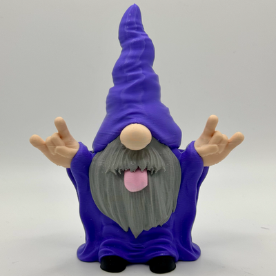 rocker gnome by romwba3d miniatures gonk romwba tongue out 3d print model - Mito3D