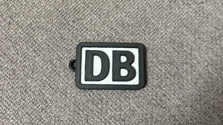 deutsche trem chaveiro by dennis96 arte sinais logotipos db logotipo placa schlsselanhaenger 3d print model - Mito3D