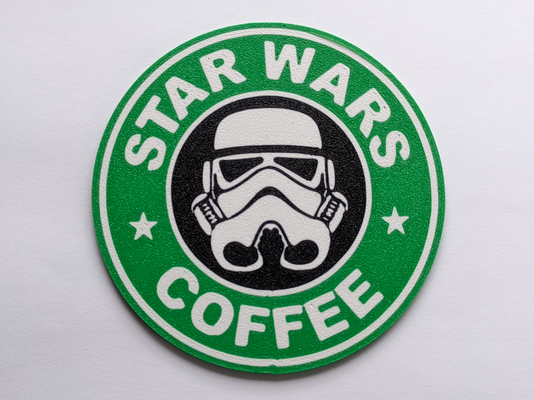 star wars coffee coaster by szaman household decor 3d print model - Mito3D
