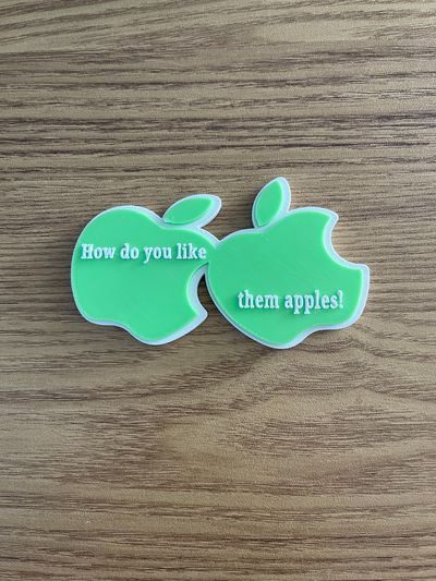 do apples keyring by rich190 fashion models apple 3d print model - Mito3D