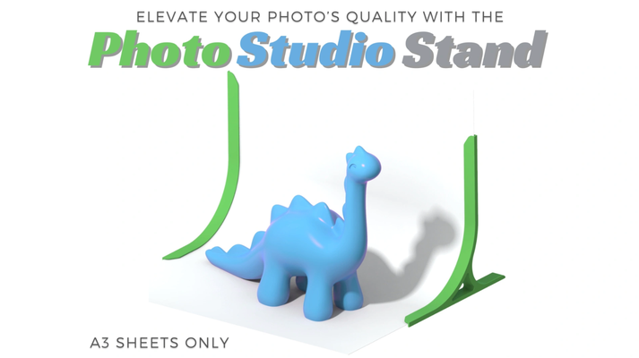 photo studio stand a3 sheets by franceschellifederico tools sheet photobooth background utlity musthave 3d print model - Mito3D