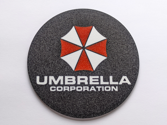umbrella corporation coaster by szaman household decor 3d print model - Mito3D