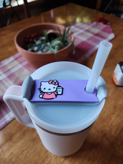 kitty stanley tasse deckel topper by bild it haushalt dekor cup 3d print model - Mito3D