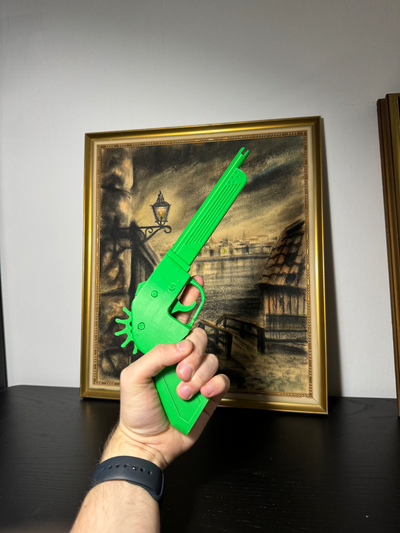 semi automatic rubber band gun - epic oneplate build remixed by apt-getfun toys & games model toy 3d print model - Mito3D