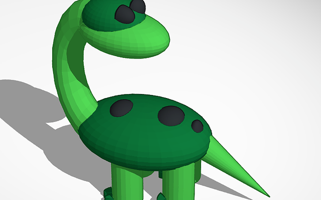 braquiosaurio by creaciones sirk pasatiempo bricolaje diy 3d print model - Mito3D