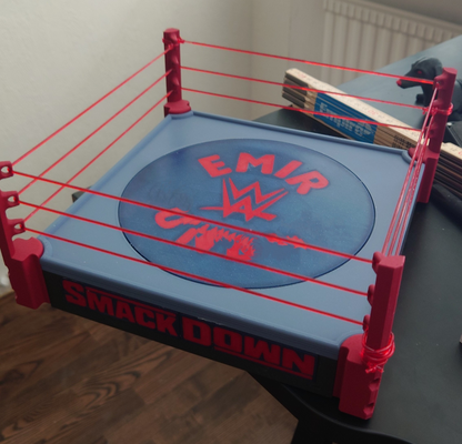 wwe ring by mr anjovi toys & games characters smackdown 3d print model - Mito3D