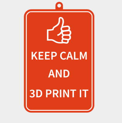calm 3d print it - sign by archork art signs & logos makerlab makemysign multicolor ams 3d print model - Mito3D