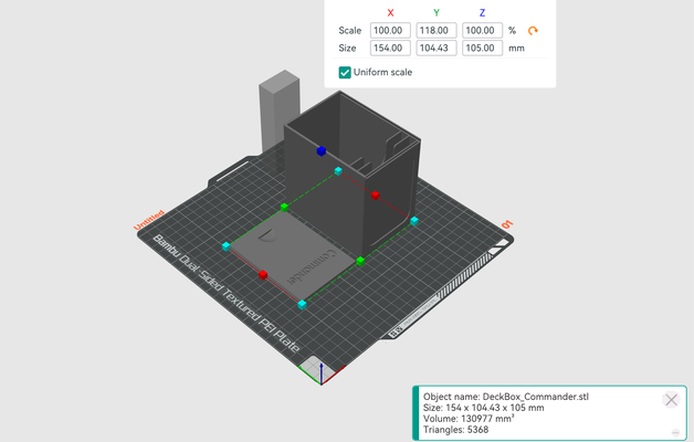 mtg comandante scatola schermo remixato by elliotbull31 giocattoli giochi tavola 3d print model - Mito3D