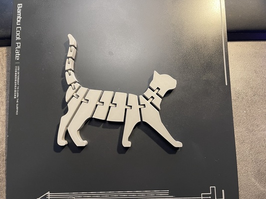 flexi gato remezclado by catharsis69 miniaturas animales juguetes niños katze 3d print model - Mito3D