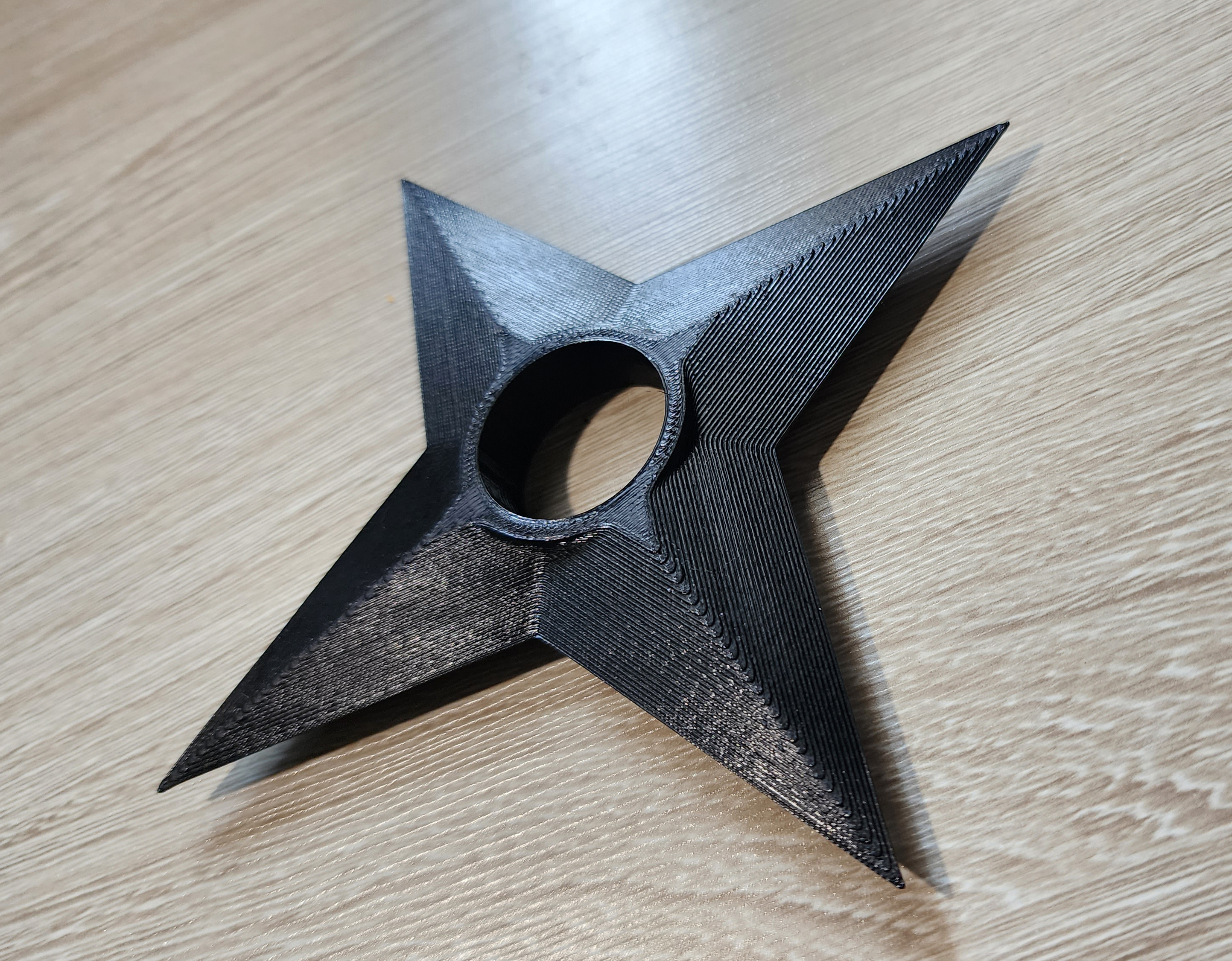 shuriken naruto ince versiyon yeniden karıştırılmış by üçlü atölye sahne cosplays kopya silah star ninja silahlar ninja yıldızı 3D print model - Mito3D