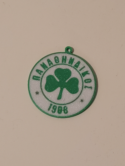 panathinaikos fc keychain by malebuffy hobby & diy sport outdoors 3d print model - Mito3D