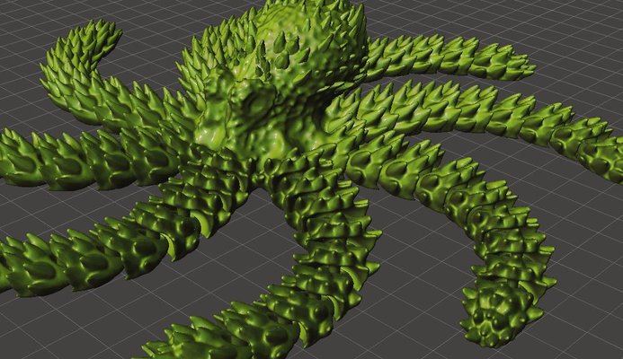 kraken by davidkelly021 juguetes juegos pulpo impresión in sitio agitarse 3d print model - Mito3D