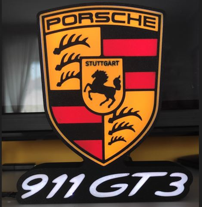 porsche 911gt3 hafif kutu by carlson hobi kendin yap 911 neon kutu 3d print model - Mito3D