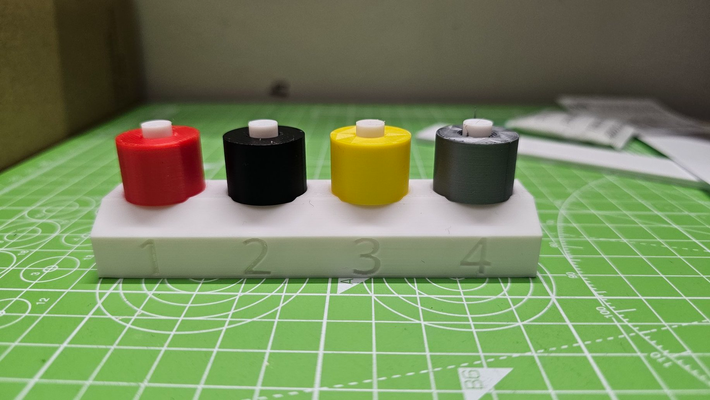 ams colour desktop reminder by thisnoise 3d printer accessories color bambu simple desk 3d print model - Mito3D
