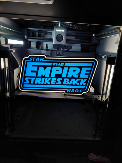 empire strikes back led lamp by wexx3d art signs & logos starwars light box star wars 3d print model - Mito3D