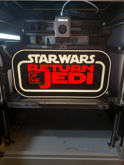 return of jedi led light box by wexx3d art signs & logos starwars star wars 3d print model - Mito3D