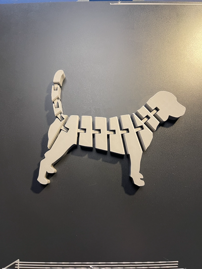 flexi perro remezclado by catharsis69 miniaturas animales niños 3d print model - Mito3D