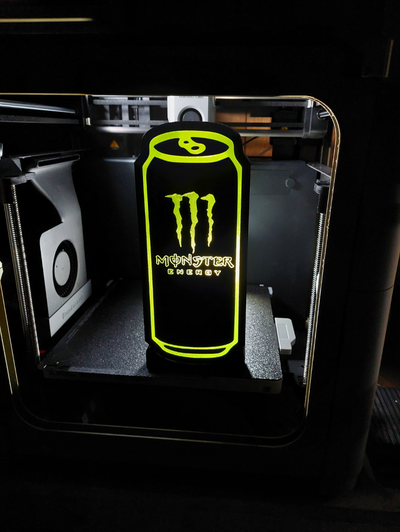 monster energy led box by wexx3d art signs & logos light night 3d print model - Mito3D