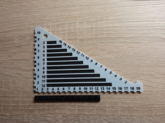 lego lineal ams kompatibel neu gemischt by 3deen druck spielzeuge spiele legobrick legorular messgerät messwerkzeug backstein fachregeln 3d print model - Mito3D