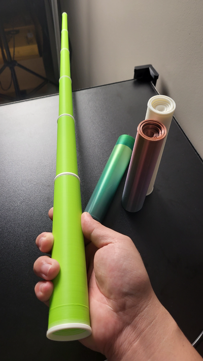 bambú espada v1 1 retráctil by salvaje juguetes juegos 3d print model - Mito3D