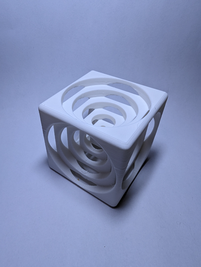cubo by dangrousdave educação engenharia geometria simetria círculos cubos 3d print model - Mito3D